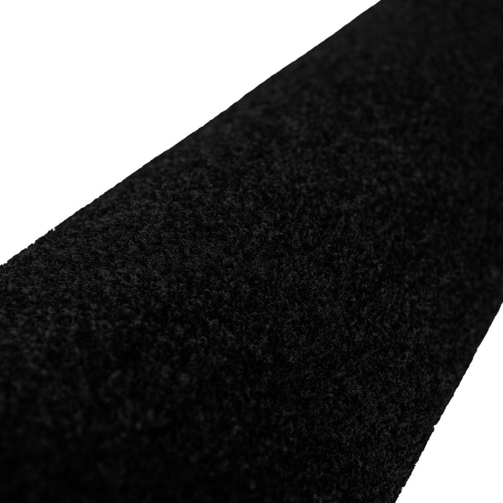 Black rubber doormat for shoes, 90x150cm