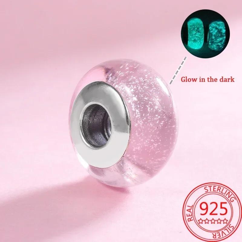 Perles en Verre de Murano Colorées Breloque Vague en Verre Perles en Verre Ondulé Charms S'adaptent aux Bracelets de Marque Bijoux en Cuivre pour Femmes Cadeau