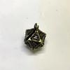 Portable Keychain with Hollow D20 Metal Case Tiny 7pcs Polyhedral Metal Dice Set Gaming Dices Accessory Small