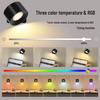 USB Rechargeable Magnetic LED Wall Light - Dimmable with Remote and Touch Control for Indoor Bedroom Decor and Reading