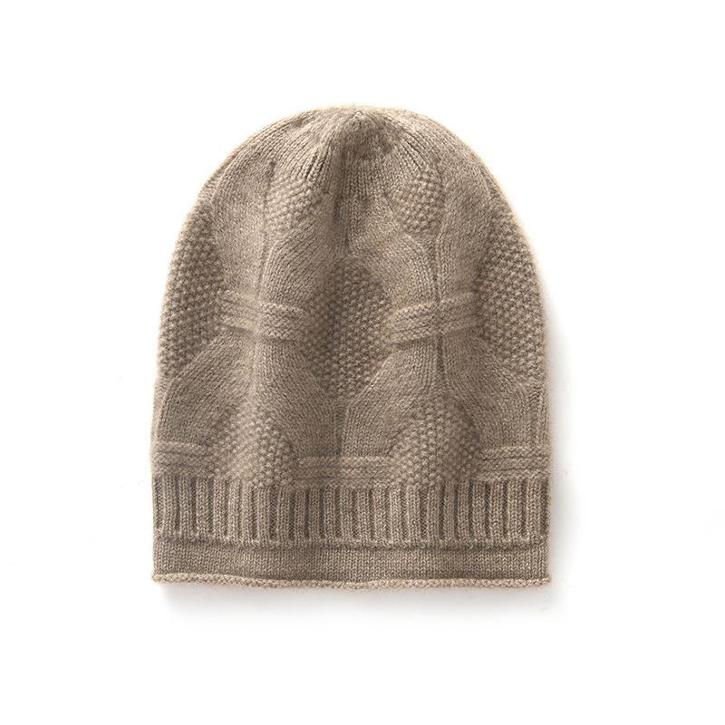 Cashmere Hats Cold Hats Headscarves Autumn and Winter Warm Couple Styles Men's and Women's Knitted Pure Cashmere Pile Hats