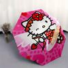 1pc Hello Kitty Cupid Wings Hearts Umbrella with Plastic Handle,Suitable for All Seasons Home Travel Outdoor UmbrellaSanlio369