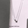 Elegant S925 Sterling Silver Water Drop Necklace - Women's Luxury Niche Design Choker with a Simple, Trendy Style.