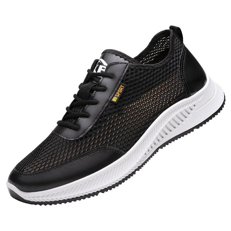 Men's shoes breathable hollow mesh shoes casual shoes trendy versatile sports running shoes