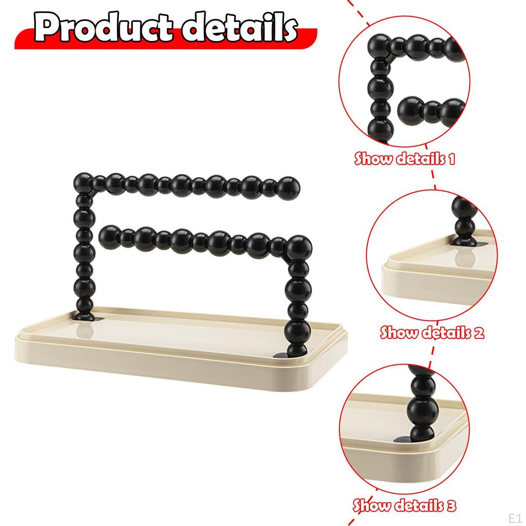 2-stufiger Stirnbandhalter Haarschmuck-Display Desktop Vielseitiger Reifenständer Halskette