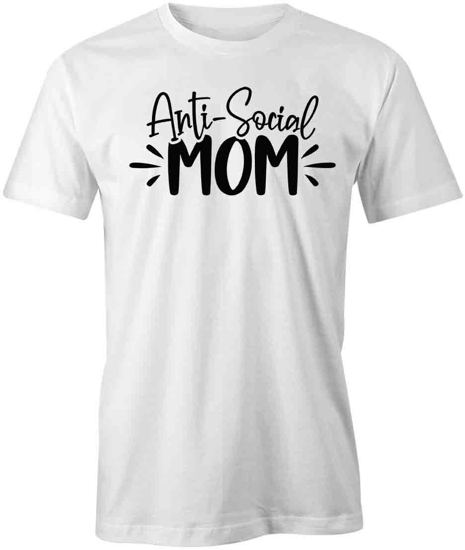 ANTI-SOCIAL MOM TShirt Tee Short-Sleeved Cotton CLOTHING S1WSA304 XXXL