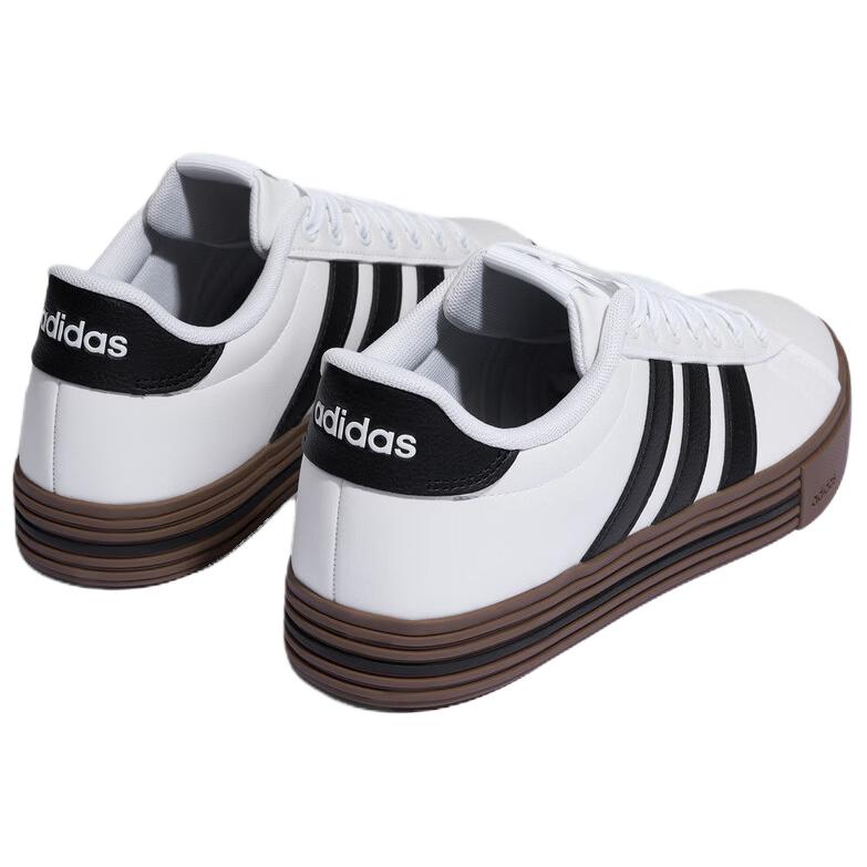 Adidas Daily 4.0 Synthetic Leather Low top Skateboard Shoes Unisex White Black KI2345