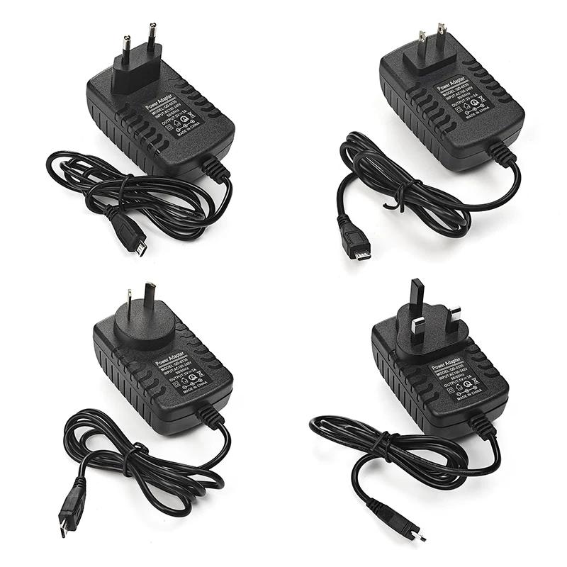 

DC 5V 3A Power Adapter AC 110V-220V Adapter Tablet Charger Micro Usb Port for Raspberry Pi 3 Model B+ 3B 2B Plus EU US UK AU 3A&5V