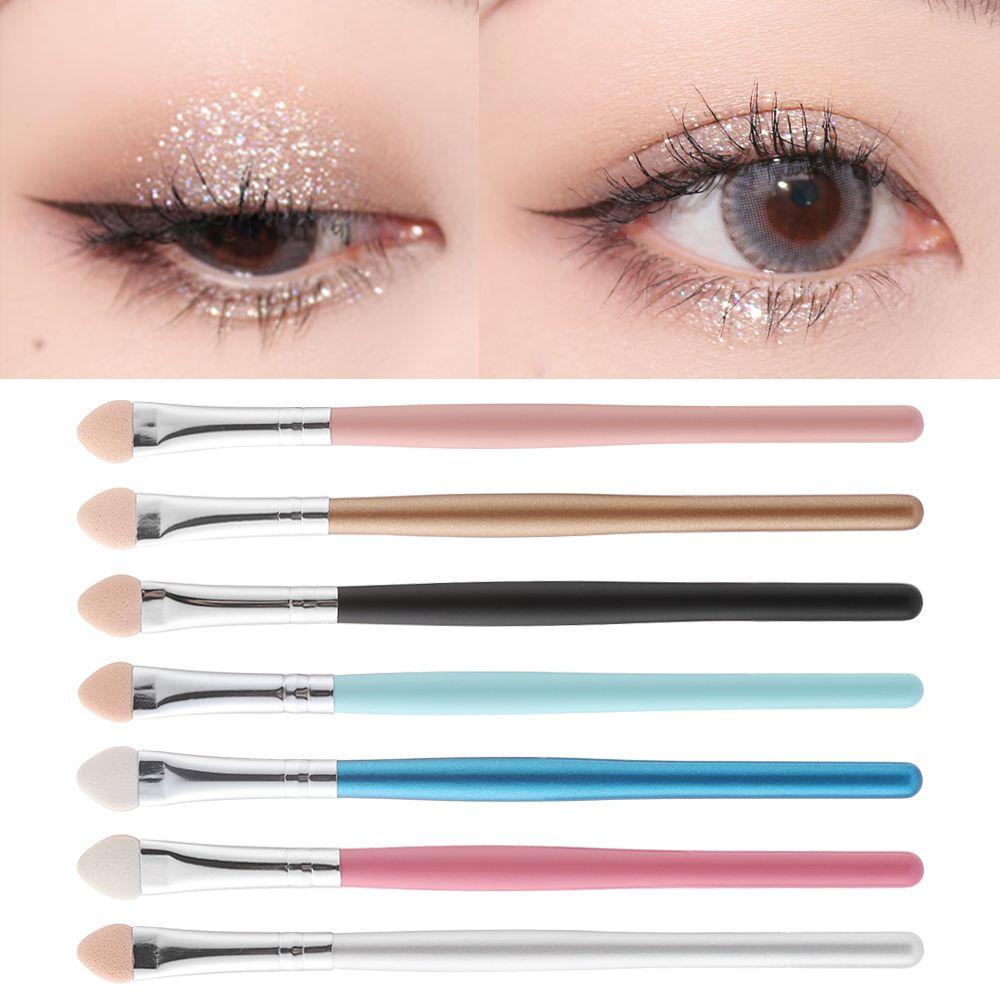 Long handle Portable Cosmetic Makeup Tools Eyeshadow Brush Eyebrow Sponge Stick Eyeliner