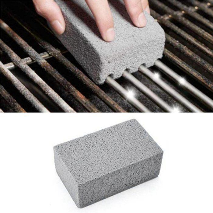 Cleaning Stone for Barbecue - SODIAL - Pack of 2 - Non-porous Pumice Stone - No Residue or Hairs - Odorless Recyclable