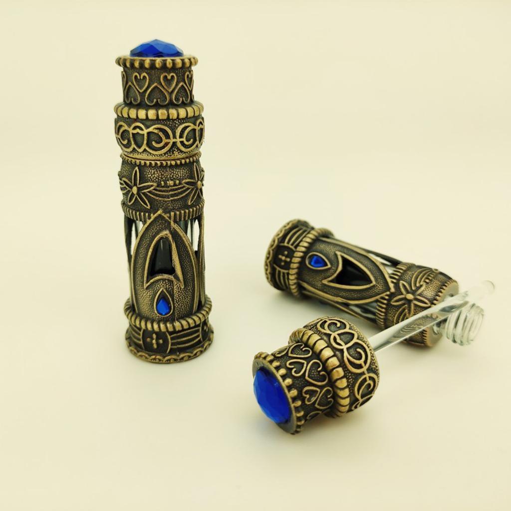 Exquisiter Vintage Glasdispenser Leere Tropfflasche für Frauen Kompakt und Leicht