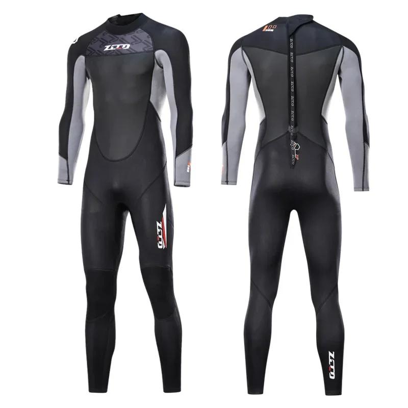 

4xl 3xl Mens Diving Suit One-piece 3mm Wetsuit men Jump s Wet for Cold Water Swimming Surfing Winter swimsuit 4XL