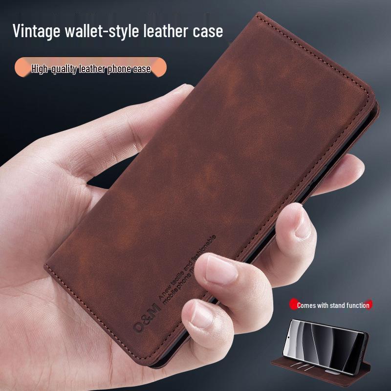 

Магнитная книжка-чехол для iQOO 15: Защитный чехол с ощущением кожи, двусторонний V2505A Gray