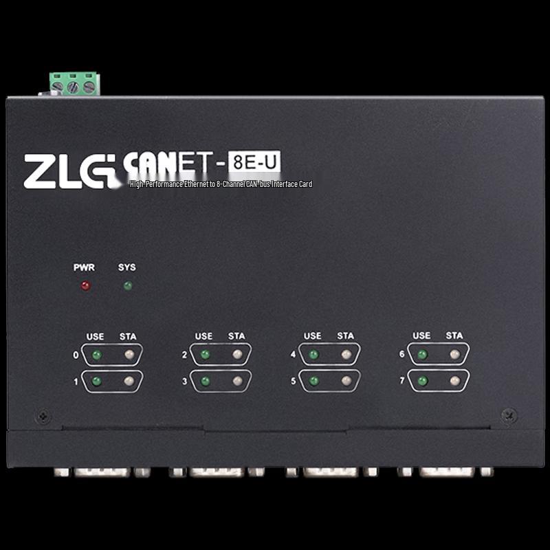 ZLG Industrial Ethernet to 8-Channel CAN-bus Converter