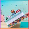 3-layer container for blocks, organizer with compartments, 3-story box