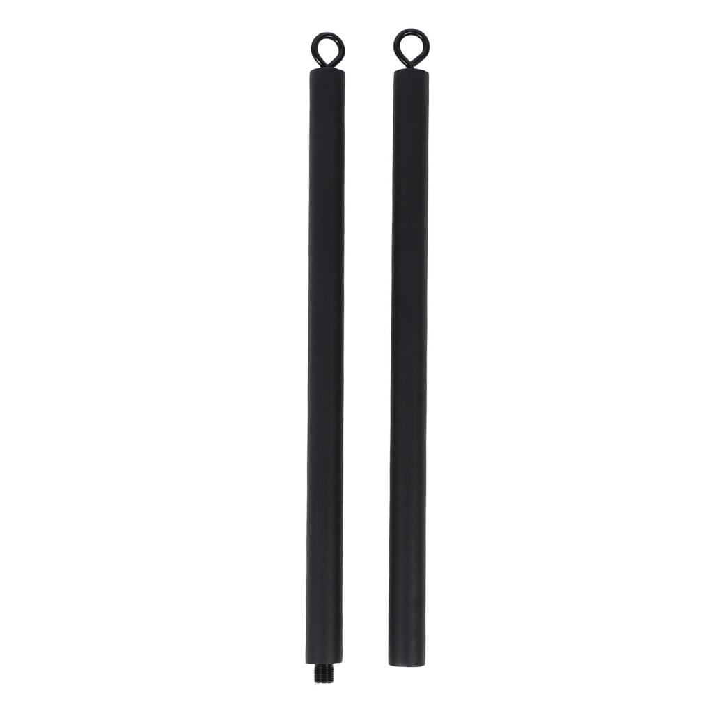 Pull Down Bar Attachment Detachable 2 Section Double Hook Straight Bar for Gym Cable Machine Pulley System