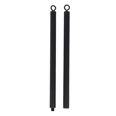 Pull Down Bar Attachment Detachable 2 Section Double Hook Straight Bar for Gym Cable Machine Pulley
