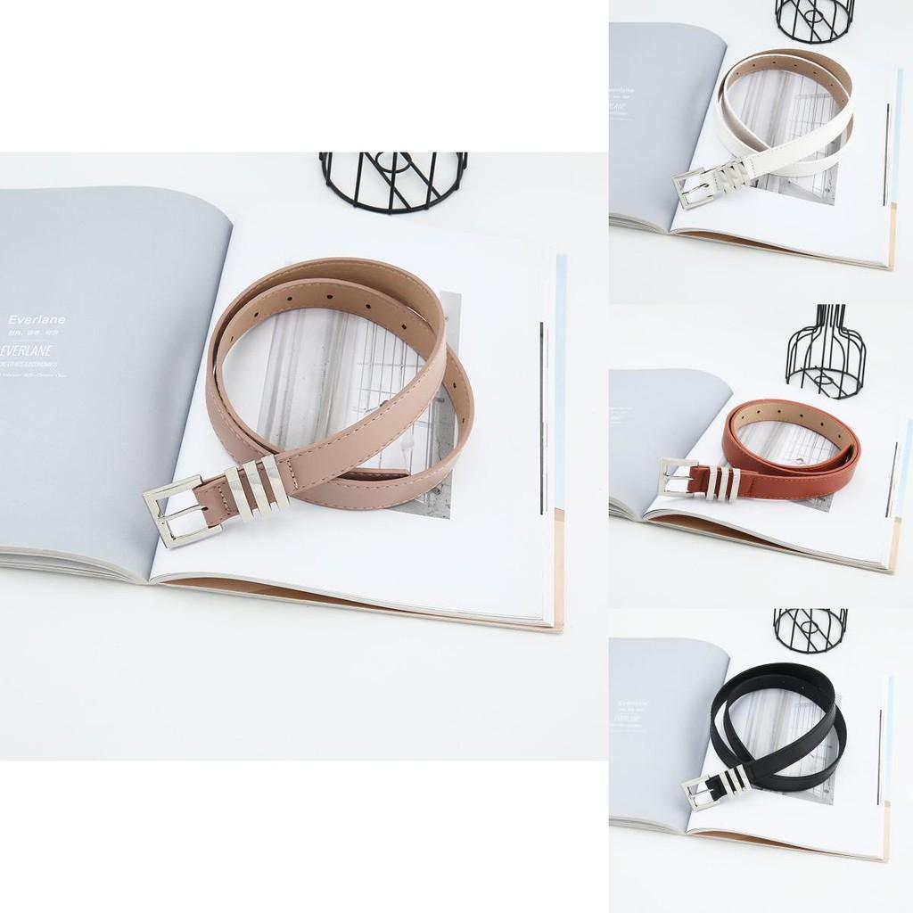Minimalist Faux Leather Belt For Women With Pin Buckle For Casual Wear