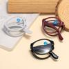Portable HD Foldable Reading Glasses for Seniors with Anti-Blue Light & Spring Hinges