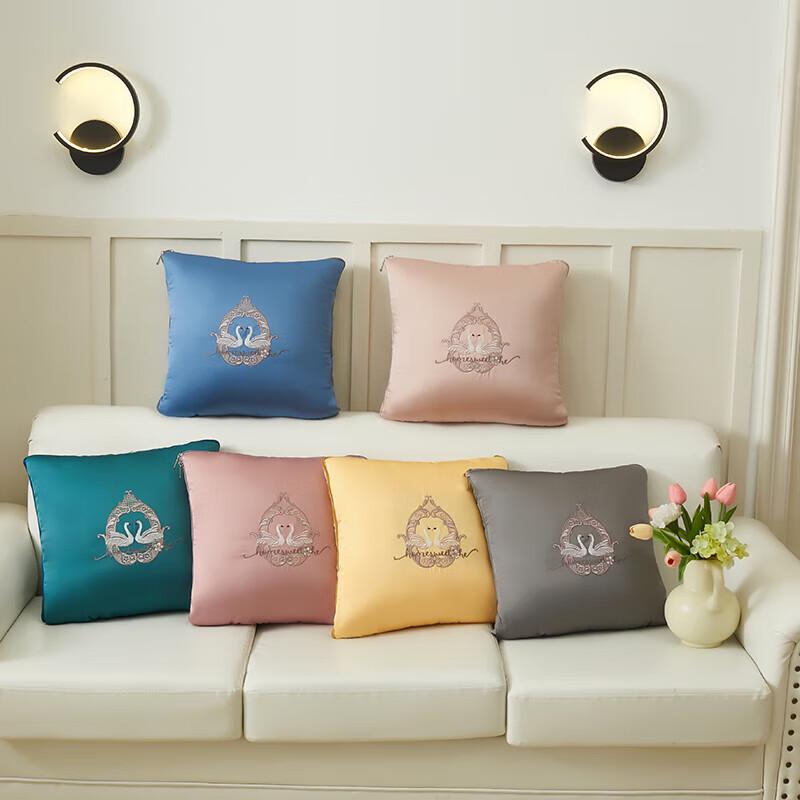 

Guo Xuan Swan Lake Pillow Blanket