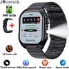 New Smart Watch Men 2.0" HD Screen LED Flashlight 400mAh Large Battery Heart Rate Outdoor Sport Waterproof BT Call Smartwatch