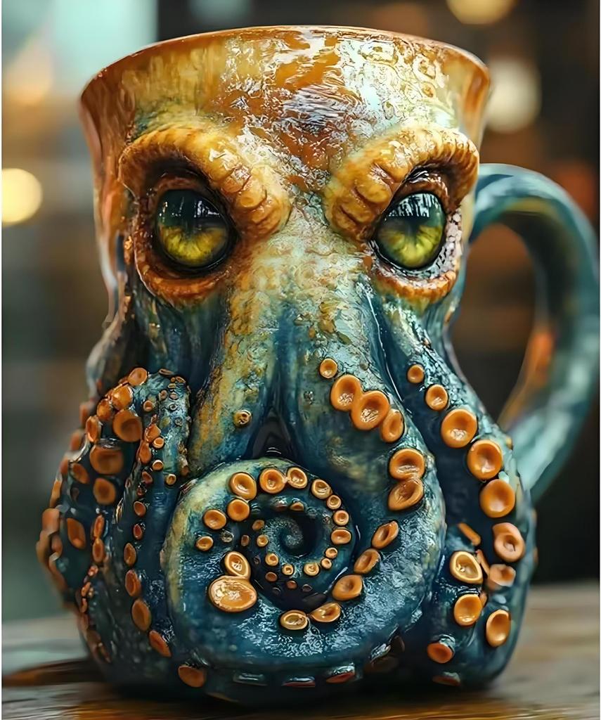 Hrnek s motorem z přeshraničního obchodu: V8/V6 Pryskyřičný 3D Design