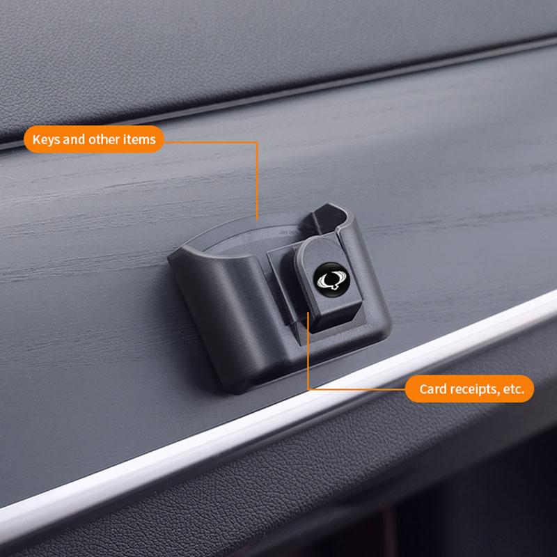 Car Key Storage Box Organizer Auto Dashboard Sunglasses Card Holder Clip For SsangYong Actyon Korando Rexton Kyron Rodius Tivoli hgf5