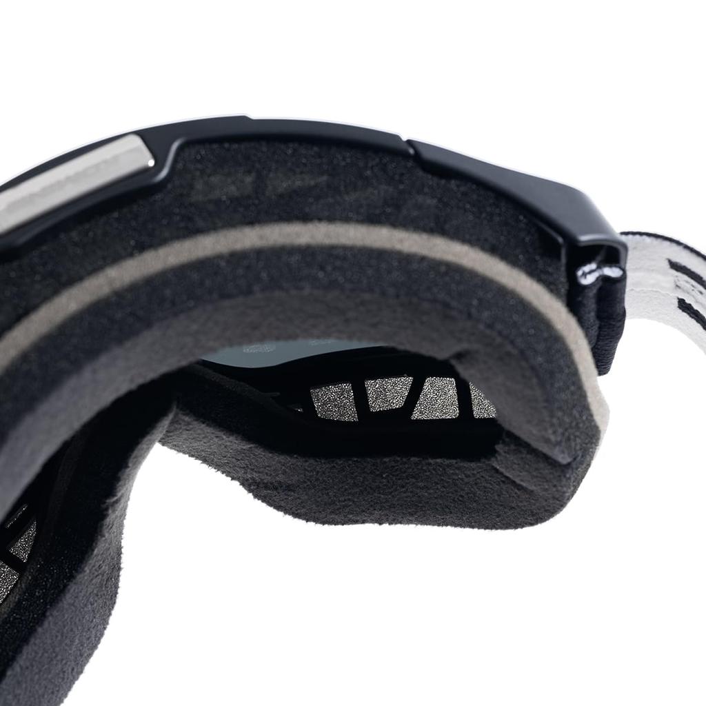 KOMINE Motorradbrille kompatibel mit Brillen, UV-Schutz, schwarz, spiegelfrei, 99 % HK-501