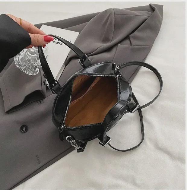 Women's 2024 Korean Retro Textured Shoulder Bag - Versatile, Small, and Stylish Handbag