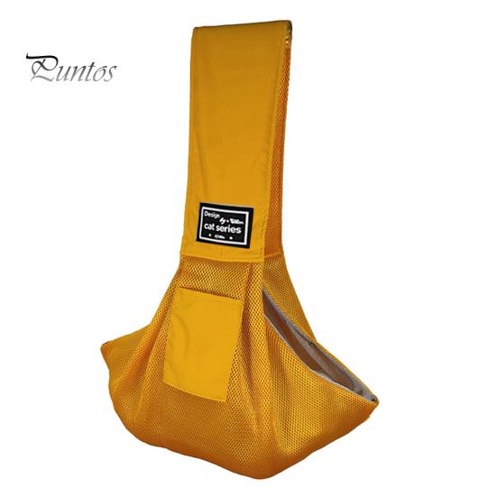 Dog Carrier Sling for Small Dogs Cats Hand-Free Pet Sling Bag Safe Breathable Mesh Fabric Travel Puppy Bag with Pocket