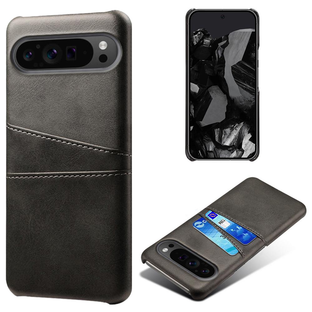 For Google Pixel 9 Pro XL Shockproof Case Hard PC Card Holder Back Phone Cover