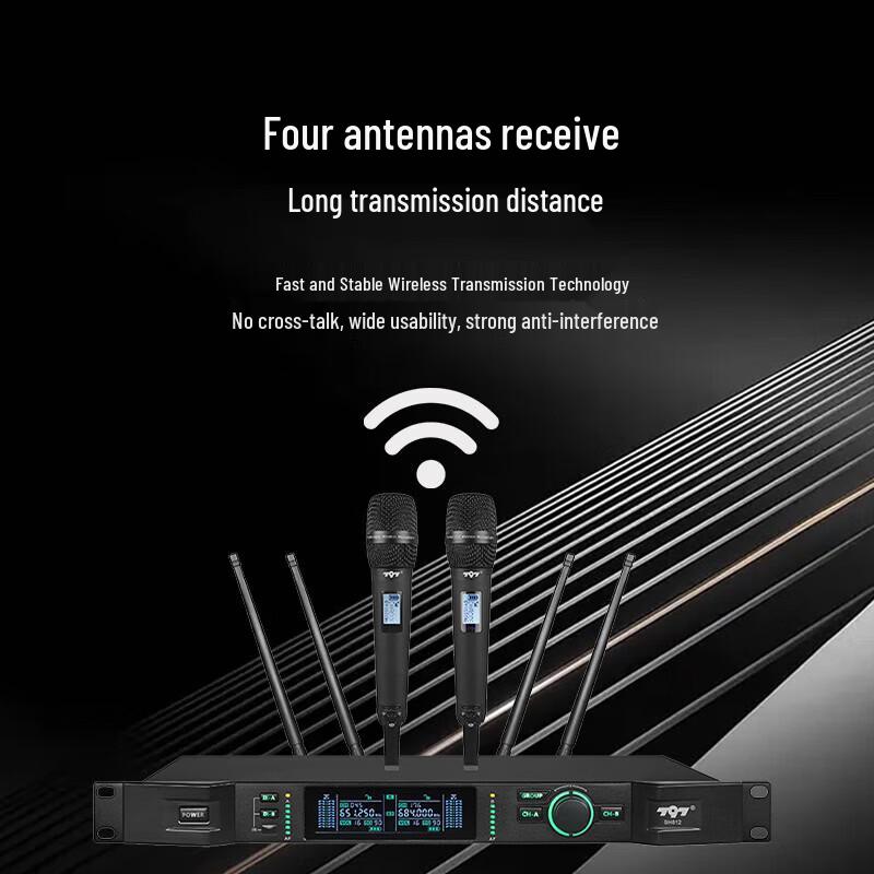 797 Audio SH812 Wireless Handheld Dual Conference Microphone System (CN version)