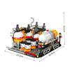 Ölpumpwerk Raffinerie Lagerzentrum Transport Verladestation Ziegel DIY Modell 3D Bausteine Idee Spielzeug für Kind Geschenk