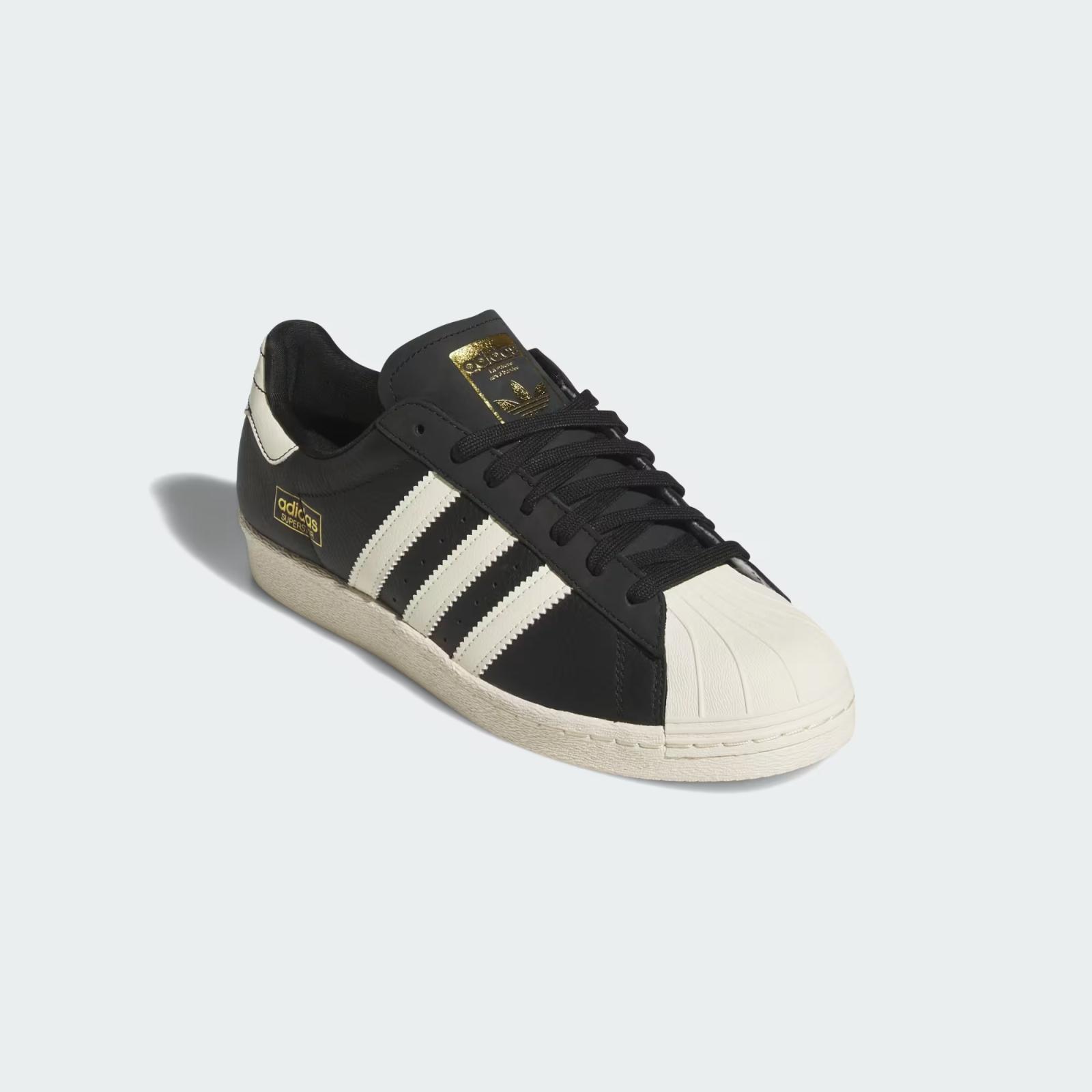 KK5003 adidas Superstar 80 ADV Core Black Cream White Gold Metallic (Men s) 4