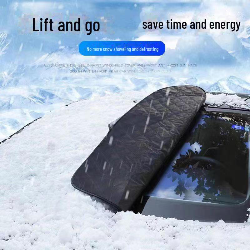 Winter Car Windshield Cover - Thickened Anti-Frost & Anti-Freeze, Sunshade & Anti-Snow Block with Magnet Suction