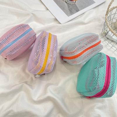 3263 Dopamine Small Square Bag Mini Cosmetic Bag Portable Mesh Lipstick Storage Bag Sanitary Bag Change Bag