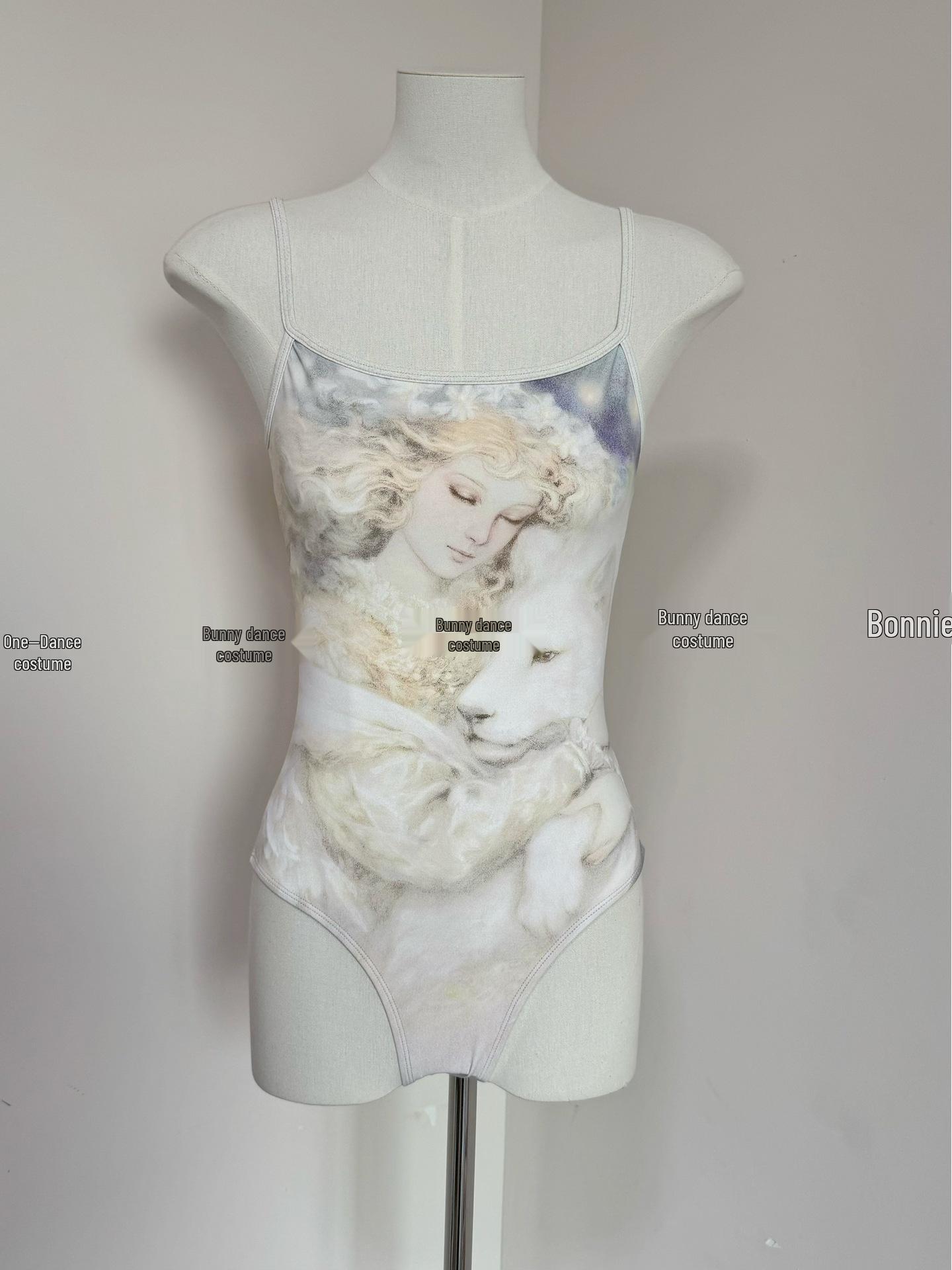 

Bonnie Ballet Women s Rhea Camisole Flutter Sleeve High Hip Gymnastics Leotard Small