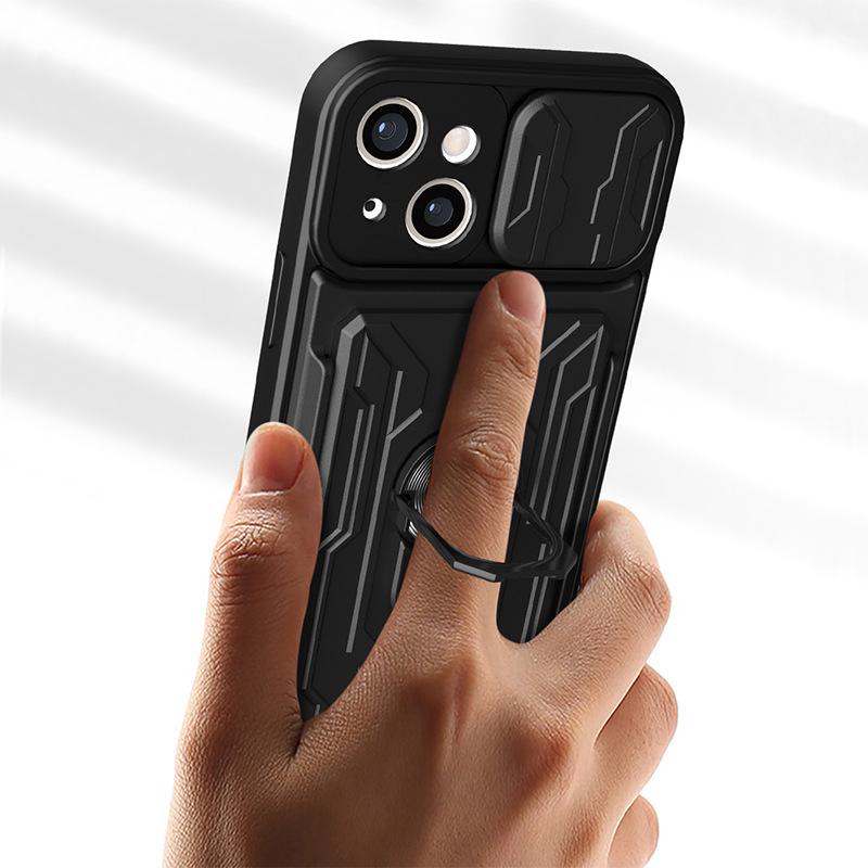 Amazon's New Model Is Suitable for Iphone14pro Bracket, Mobile Phone Case, Car Magnetic Suction 13 Lijia Window Push Anti-drop Case