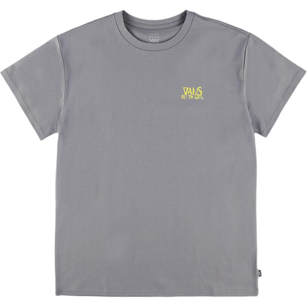 Vans Gfx Letter Print Pattern Crew Neck Pullover Short Sleeve Breathable T-Shirt Unisex T-Shirt Frost-Gray VN000GSJAF11