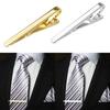 Men Silver/Gold Copper Chic Necktie Tie Bar Clasp Clip Formal Occasion Clamp Pin