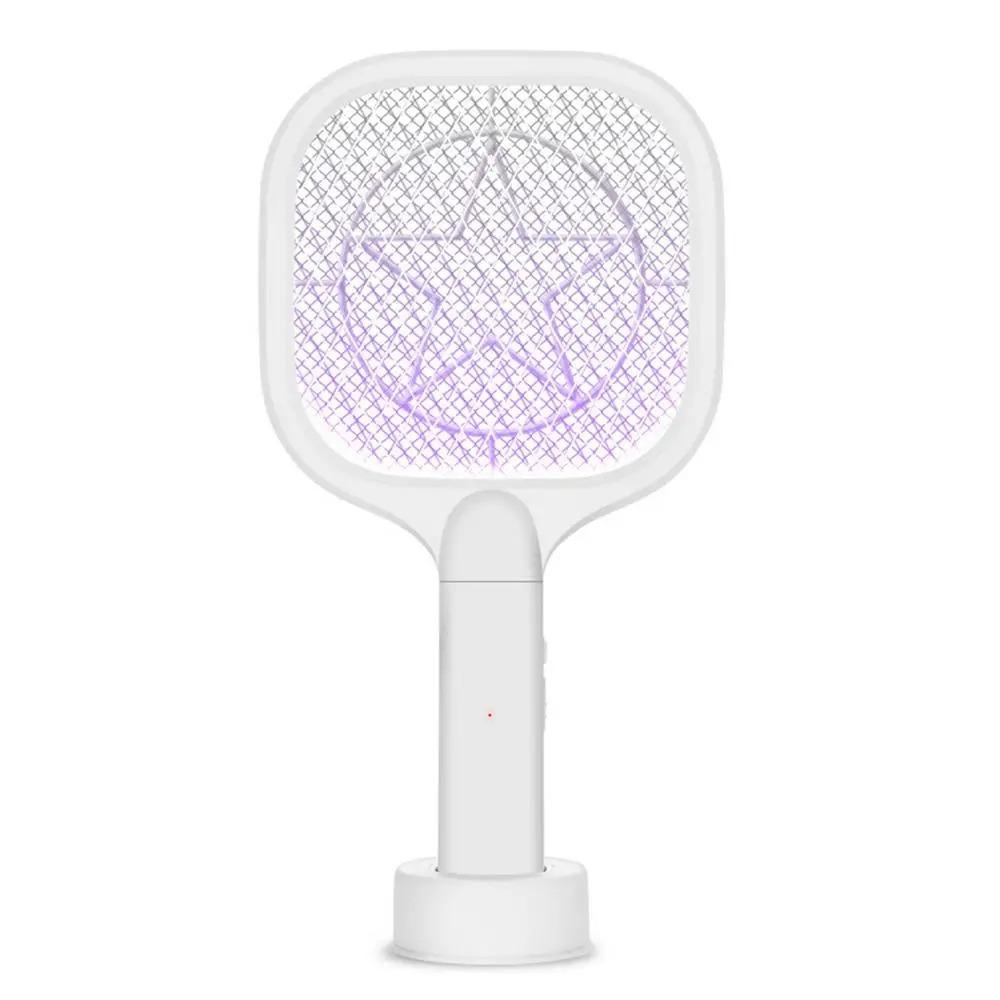 USB Rechargeable Electric Bug Zapper UV Light Mosquito Killer Lamp Mini Insect Racket Summer