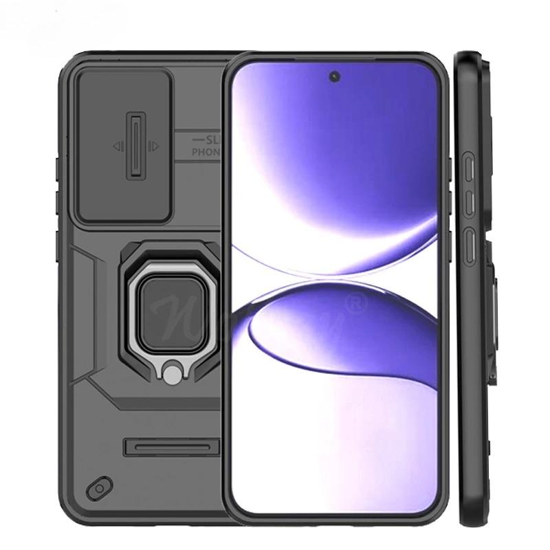 Shockproof Phone Case For Xiaomi Poco F7 Case For Poco F7 5G Funda Ring Holder Magnetic Back Cover For Poco F7 Push Window Case