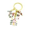 European Christmas Keychain Pendant: Snowflake & Santa Claus Tree Charm
