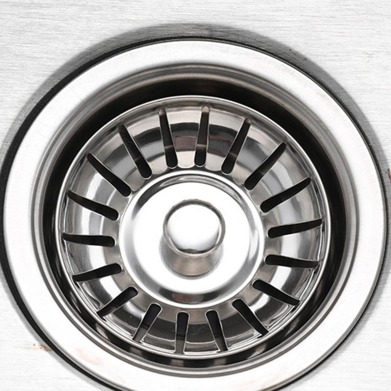 Kitchen Sink Drain Basket Stopper Replacement Sink Strainer Stainless Steel Mesh Filter Strainers Convenient Use