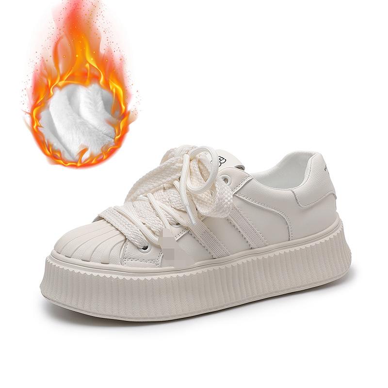 Thick-soled Mesh White Shoes Summer Women's Shoes New Breathable Versatile Muffin Leather Board Shoes