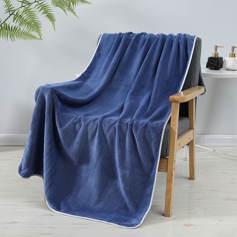 Coral Velvet Bath Towel Thickened Adult Couple's Bathrobe Household Water Absorption Skin Friendly