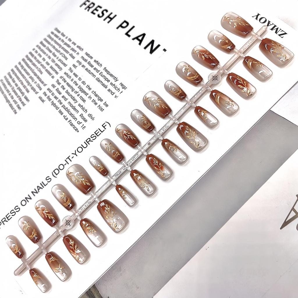 Cartoon Multi-Pattern High-Quality Wearable Nail Tips for Professional & Commute Style Manicure