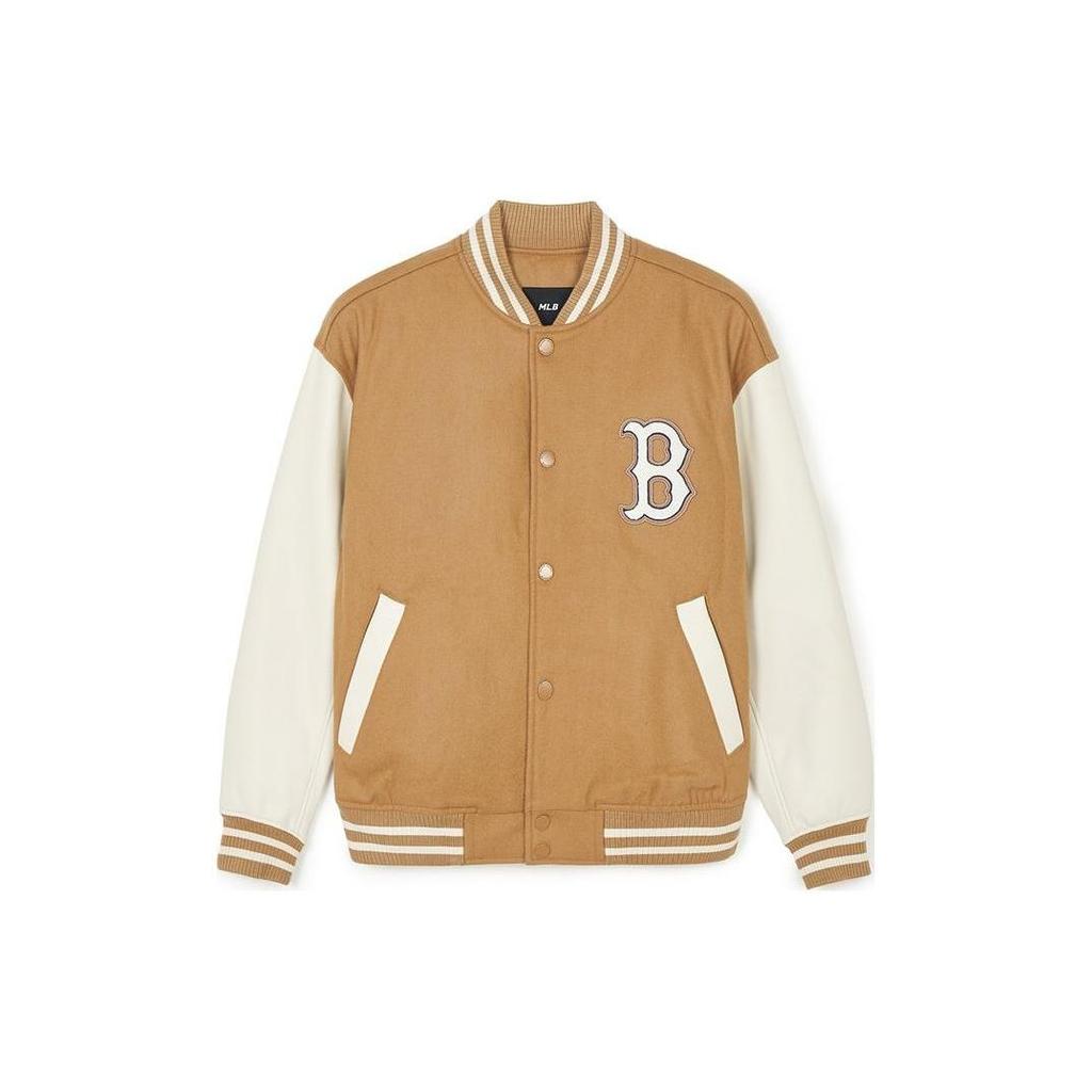 MLB SS24 Baseball Jacket Unisex Tan 3AJPV0141-43BGD