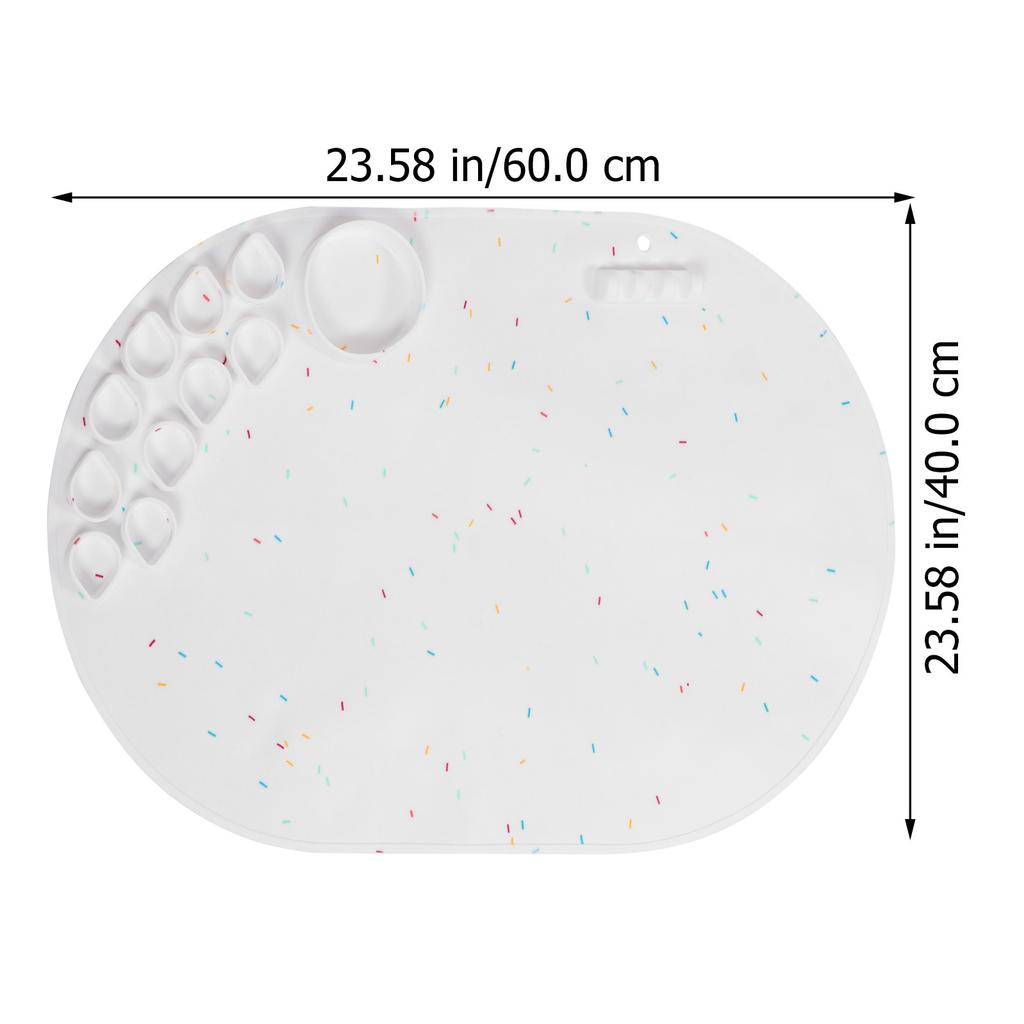 Tappetino da Pittura in Silicone Antiaderente Foglio per Artigianato per Progetti Artistici Fai-da-Te Colata di Resina Modellazione Argilla Disegno Acquerello Portatile