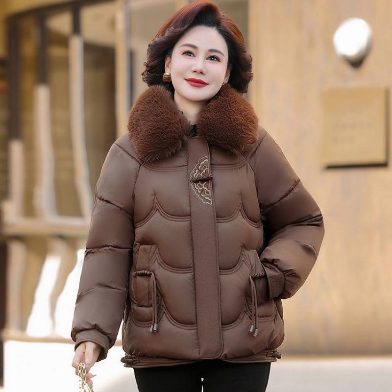 Pack down cotton-padded clothes for leisure in winter, new cotton-padded clothes, thickened warm cotton-padded jackets, loose.